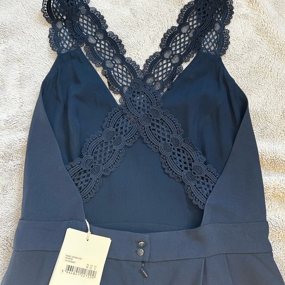 NWT SEZANE Ombeline dress, sz 38, french navy. Very elegant, very french! - Picture 6 of 8